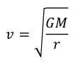 Velocity of star orbit