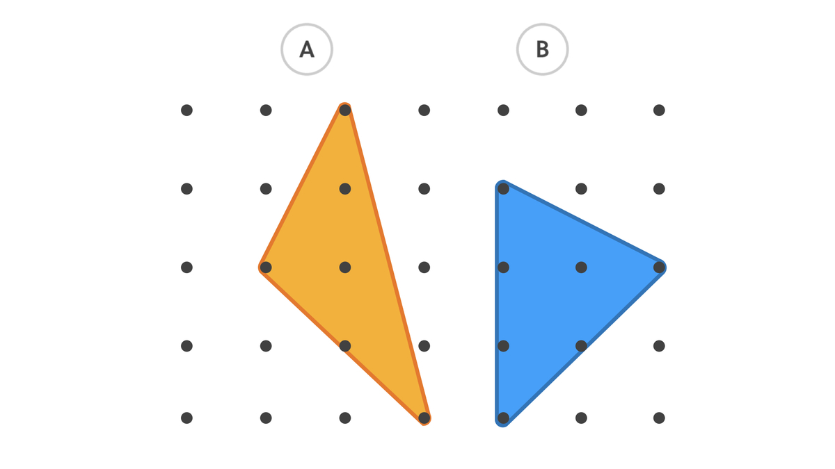 \[\Large{\text{Which Triangle is greater in Area?}}\] 