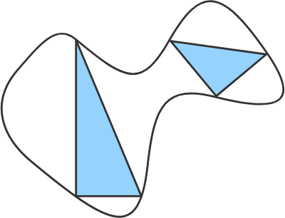 Two right triangles in a Jordan curve