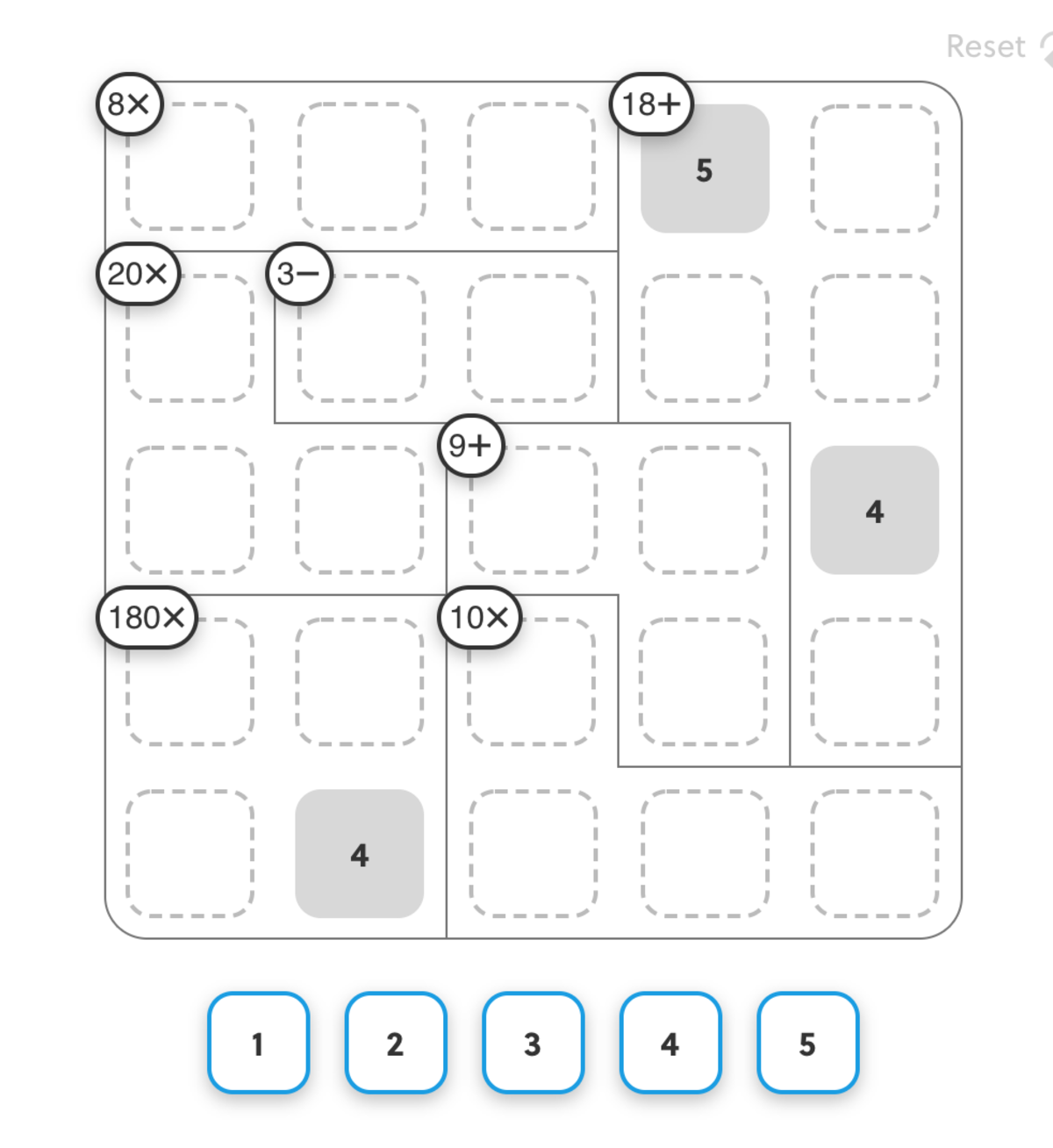 Calcdoku 11