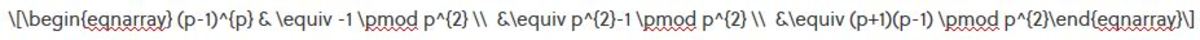 The Latex for the equation that I wrote :)