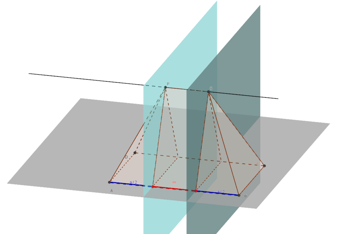 Imagine that we pull out the middle piece and bring leftmost and rightmost pieces together. That is the earlier mentioned "hidden" pyramid. The middle piece is the prism