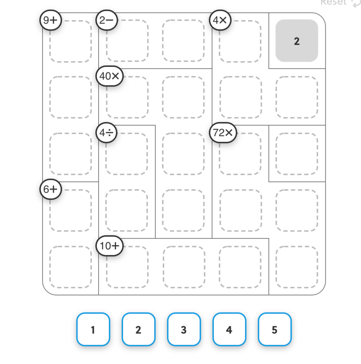 Calcdoku 1