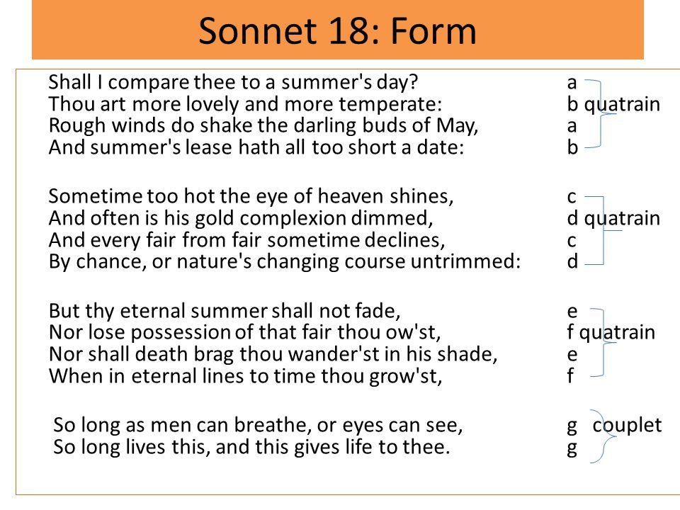 Sonnet 18