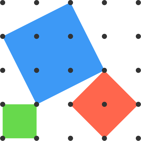 Three possible squares are shown.