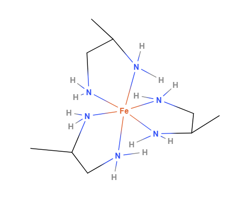 A complex of \(\ce {[Fe (Me-en)3]}^{3+}\)