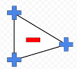 Triangle with fourth point inside it